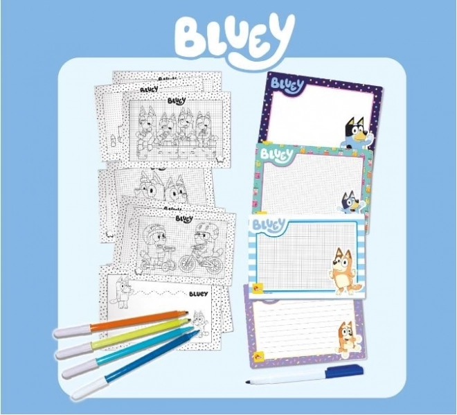 Šolski komplet za risanje Bluey