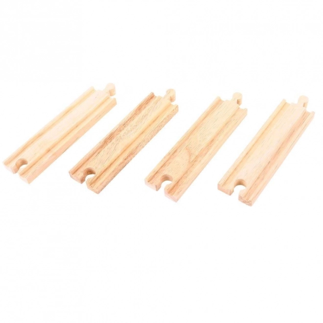 Srednje lesene ravne tirnice Bigjigs Rail 16 cm
