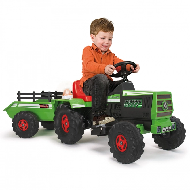 Otroški električni traktor s prikolico 6V