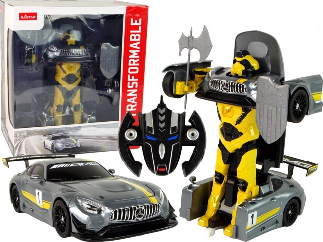 RC avto RASTAR Mercedes-AMG GT3 transformirajoči robot 1:14