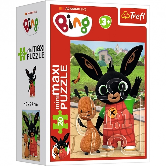 Minipuzzle miniMaxi 20 kosov Bingovi prijatelji/Zajček Bing