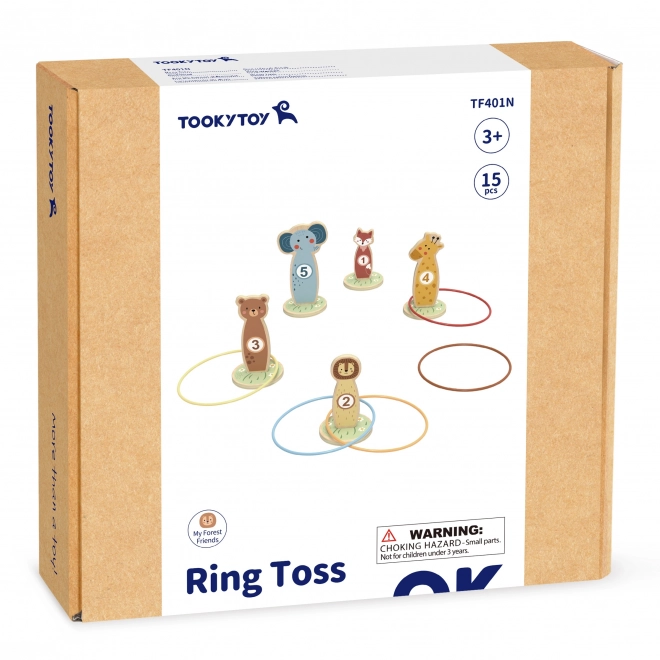 Lesena igra za natančnost s obročem Tooky Toy