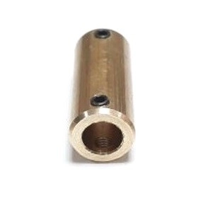 Trdna medeninasta spojka 4mm - 4mm, dolžina 19mm