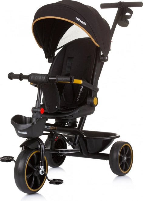 CHIPOLINO Tricikel s strešico Max Sport 2v1 – Obsidian