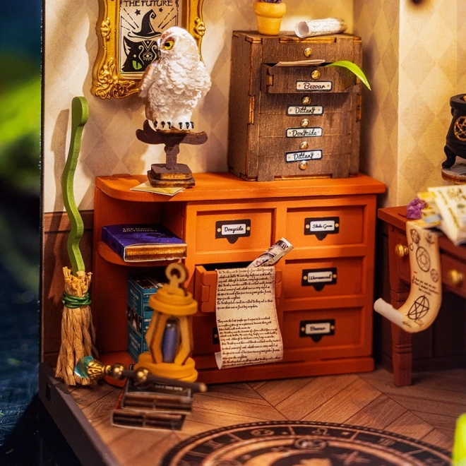 Miniature model čarovniške delavnice