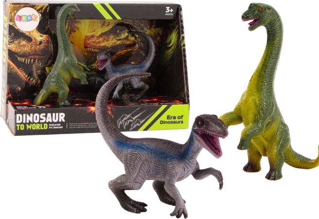 Komplet figur dinozavrov – brahiozaver in velociraptor (2 kosa)