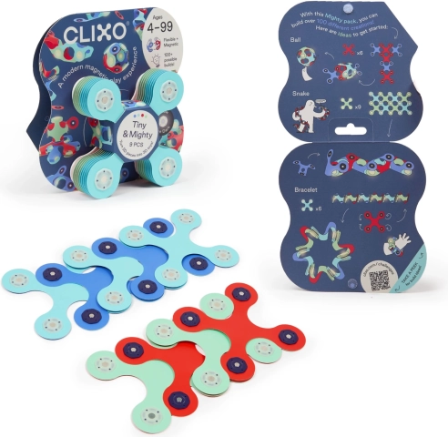 Clixo Tiny & Mighty Marine magnetna sestavljanka z magneti, 9 kosov