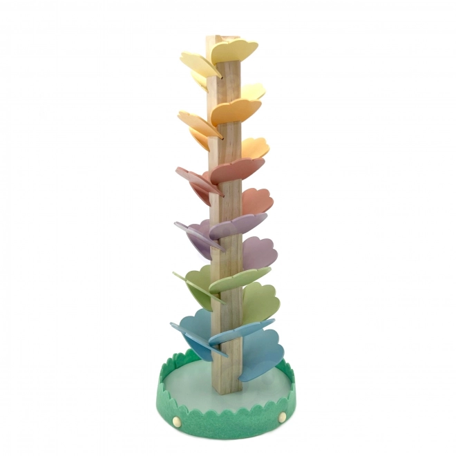 Lesena steza za kroglice Duha Montessori WOOPIE GREEN