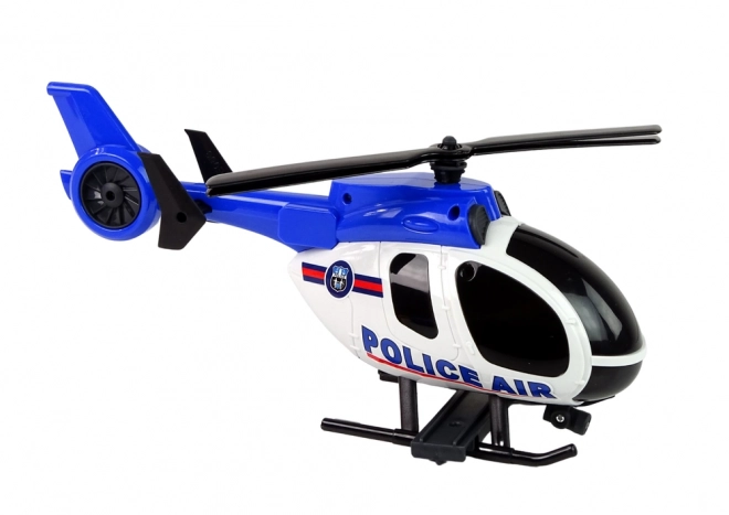 Policijski helikopter in avto z zvoki