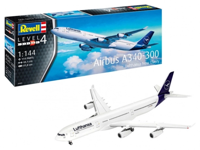 Model letala A340-300 Lufthansa nova oblika 1/144