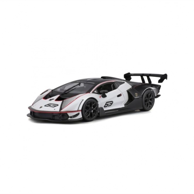 Bburago 1:24 Dirka Lamborghini Essenza SCV12 – Bela