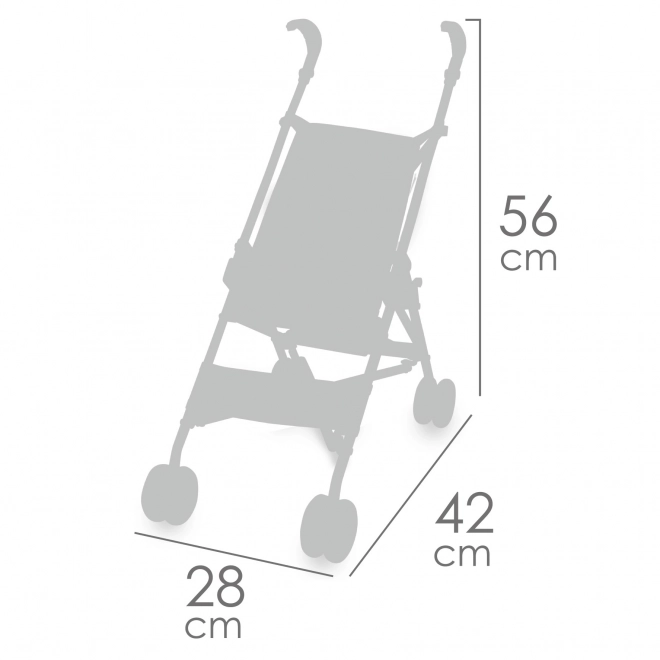 DeCuevas 90086 Zložljiv otroški voziček za punčke golf palice FUNNY 2023 - 56 cm
