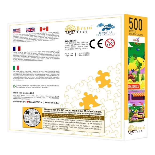 Brain Tree Puzzle Zaprt Svet 500 kosov