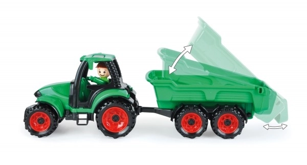 Avto Truckies traktor s prikolico plastika 32cm s figuro v škatli 24m+