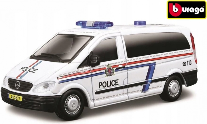 Bburago Mercedes‑Benz Vito policijska dostavna vozila 1:50