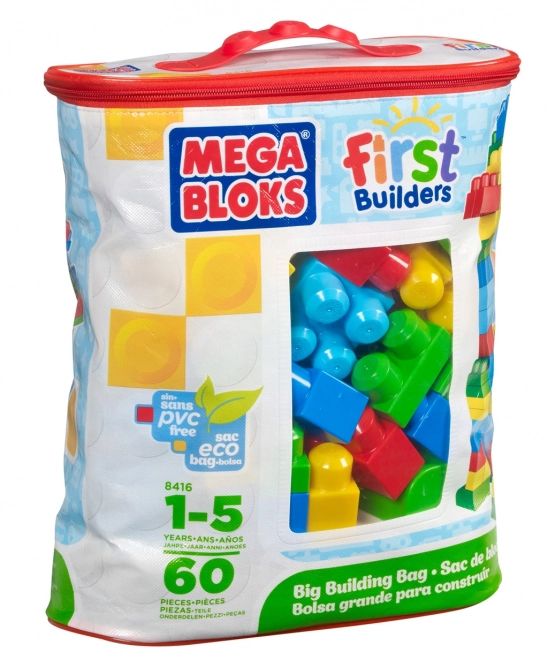Mega Bloks Prvi Graditelji Kocke v Plastični Vrečki 60 kosov