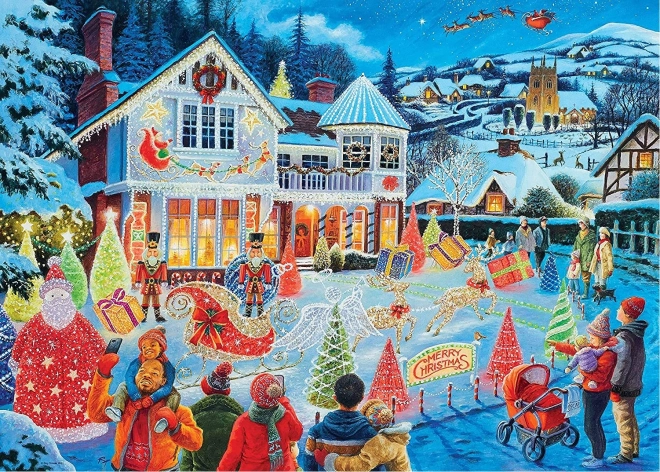 Sestavljanka 1000 kosov z božičnim motivom RAVENSBURGER