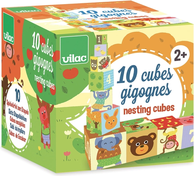 Set 10 sestavljivih kock