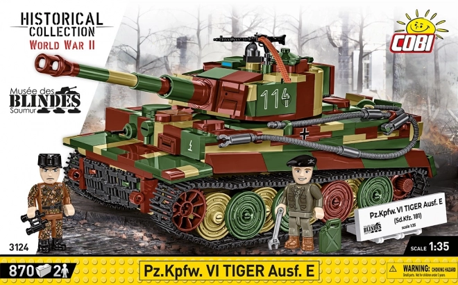 Model tank Tiger I z 870 kosov