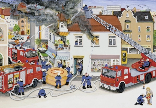 Ravensburger sestavljanka Gasilci 2x24 kosov
