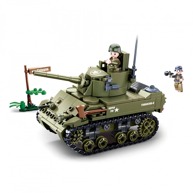 Sluban Army WW2 M38-B0856 Mal zavezniki tank