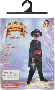 Otroški pustni kostum bandita, velikost 120–130 cm