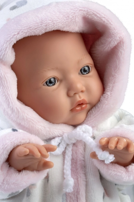 Realistična punčka LITTLE BABY z mehkotkano telesom 32 cm