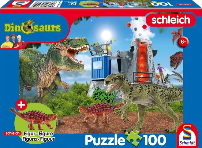 Sestavljanka SCHMIDT Schleich dinozavri iz prazgodovine 100 koščkov s figurico