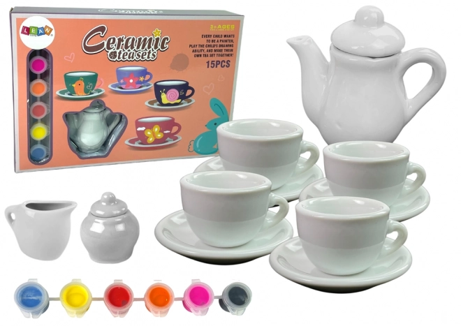 DIY komplet za barvanje porcelana za čaj
