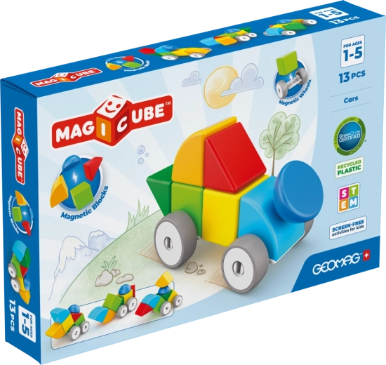 Geomag Magicube avto – magnetna sestavljanka 13 kosov