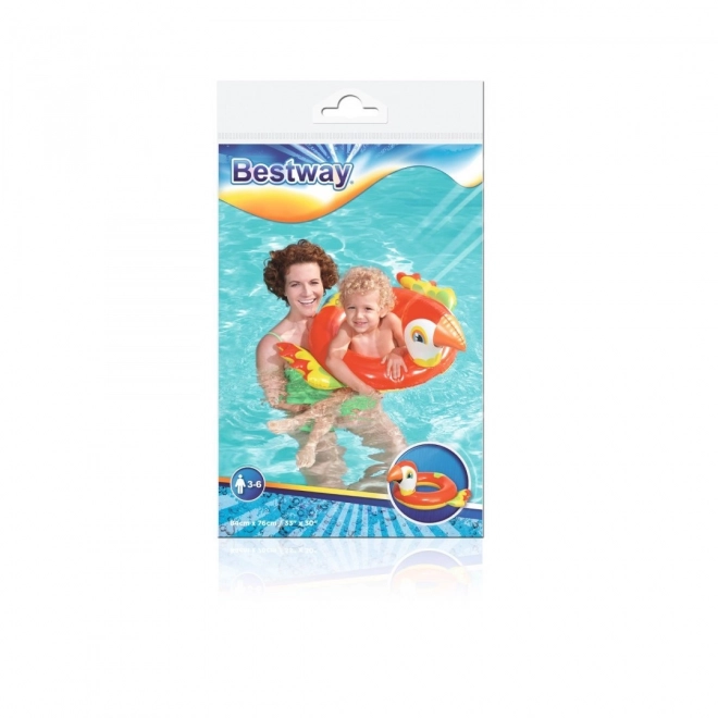 BESTWAY 84x76cm Otroški plavalni obroč Papiga Vinil