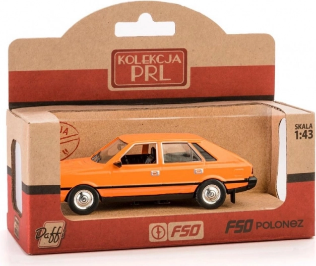 Kovinski model FSO Polonez 1:43 – oranžen