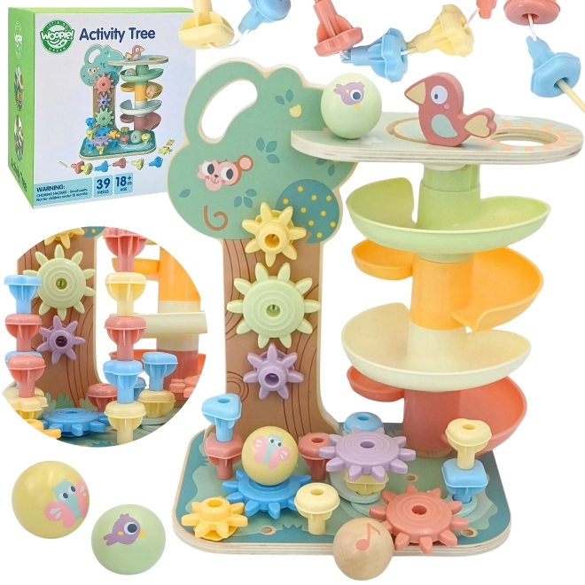 Woopie Green - Aktivno Drevo Montessori 4v1 FSC