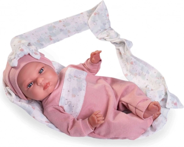Realistična punčka Moj mali Reborn Tufi z mehkim telesom 33 cm