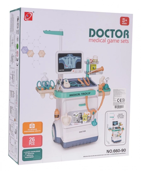 Medicinski komplet z EKG + dodatki Modra