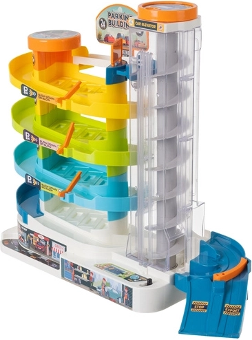 Pet nadstropij zabave s spiralno progo