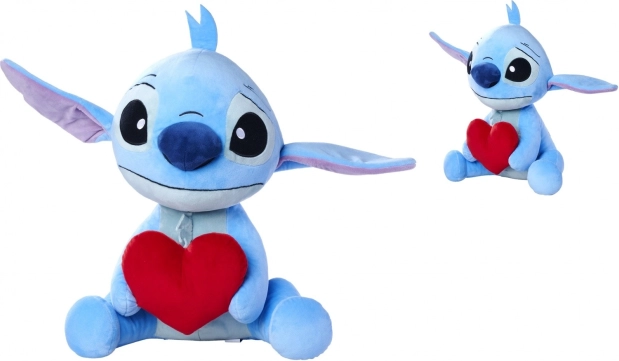 plišasti Stitch s srcem 50 cm