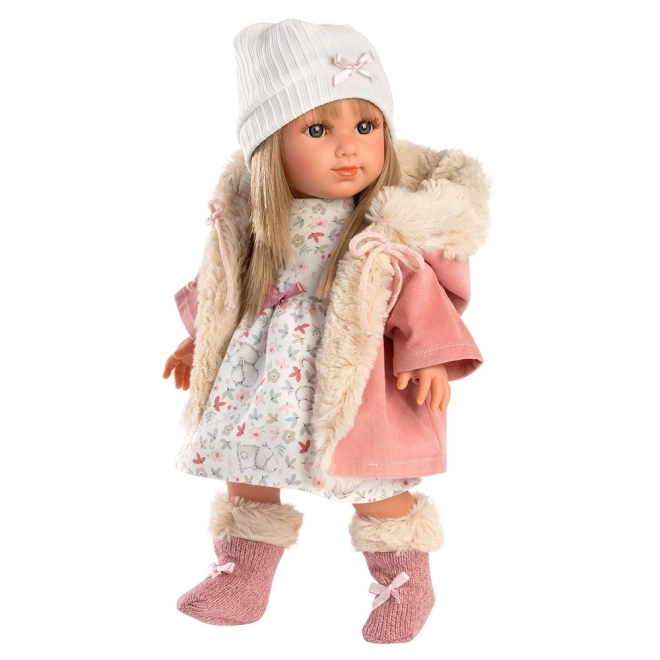 Llorens 53541 ELENA - realistična punčka z mehkim tekstilnim telesom - 35 cm