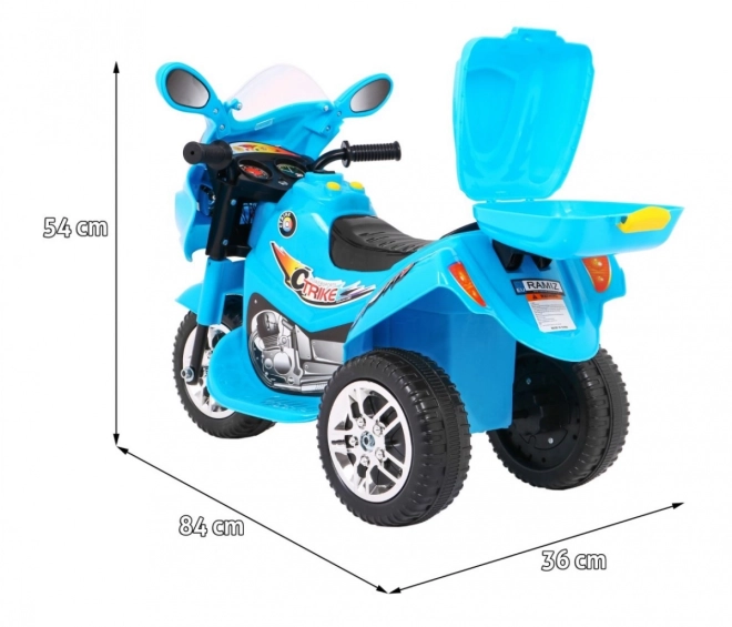 Tricikel BJX-088 električni motocikel + zvoki + luči – Modra