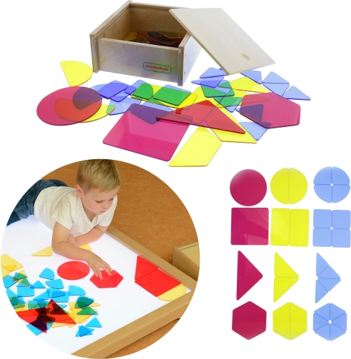 Masterkidz prosojni geometrijski liki