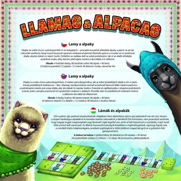 Lamy in Alpake Družabna Igra