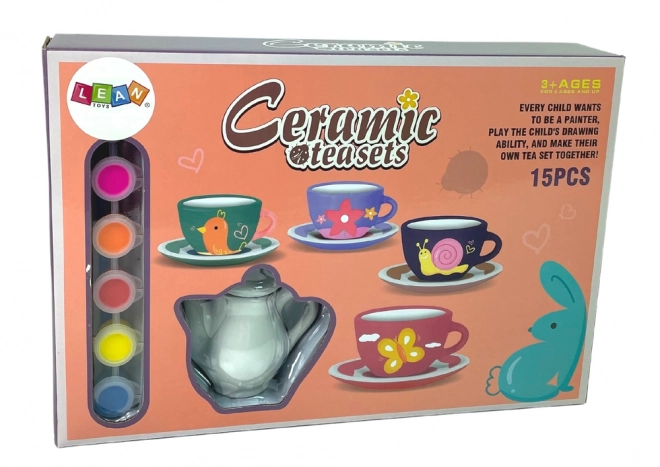 DIY komplet za barvanje porcelana za čaj