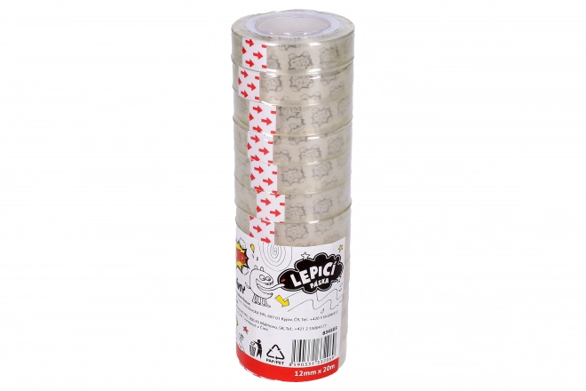 Prozorna lepilna traka 12 mm x 20 m, 12 kosov
