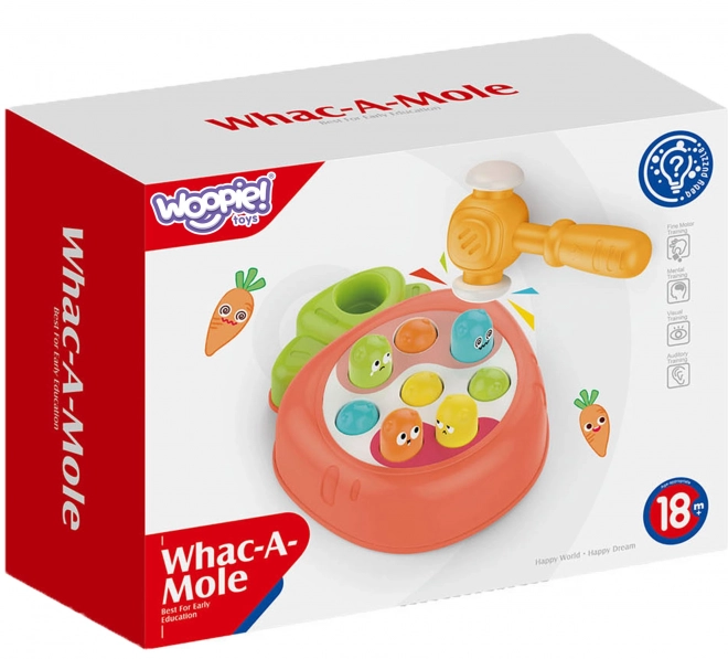 Woopie otroška spretnostna igra – zatikača s krtami