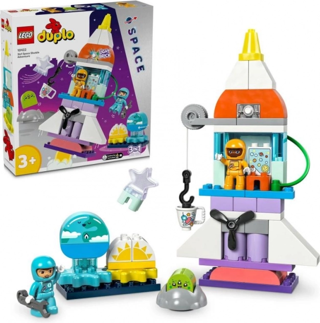 LEGO® DUPLO® 10422 Vesolna pustolovščina z raketoplanom 3-v-1