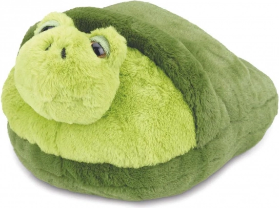 Cozy Noxxiez topli plišasti copat želva
