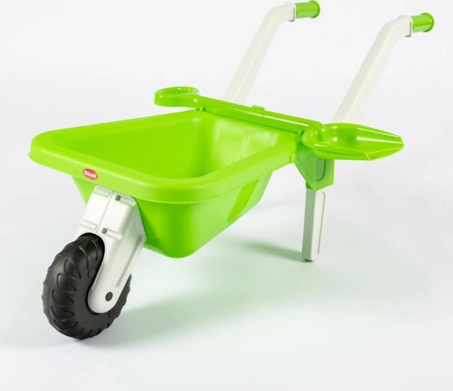 Plastično samokolnico z lopatko – zelena