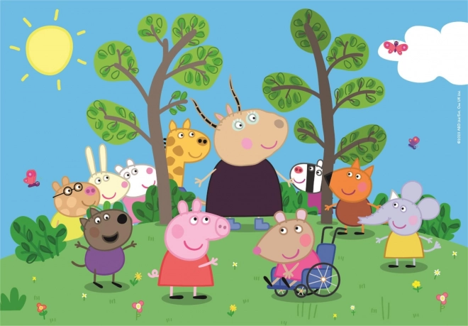 Puzzle Peppa Pig s prijatelji MAXI 24 kosov