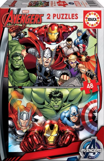 Sestavljanka EDUCA Avengers: Združitev 2×48 koščkov
