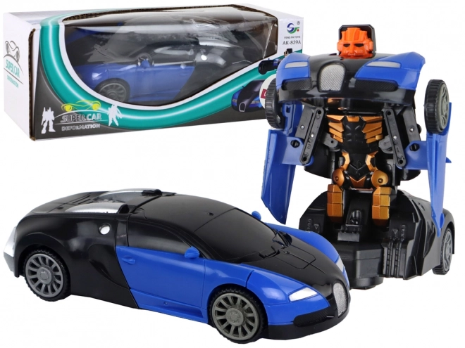 2 v 1 Bugatti Modri svetlobni učinki Avto-Robot
